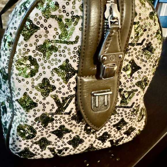Louis Vuitton Sequin Monogram Sunshine Express Speedy 30 Kaki - Picture 3 of 8